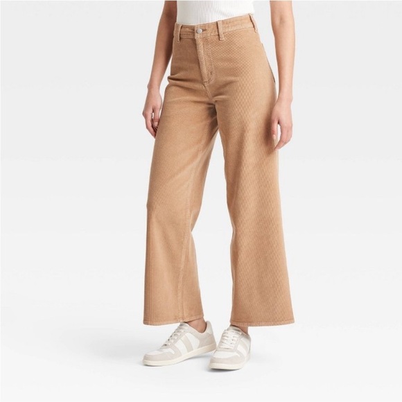 Women's High-Rise Corduroy Sailor Wide
Leg Ankle Jeans - Universal Thread new - Picture 1 of 9
